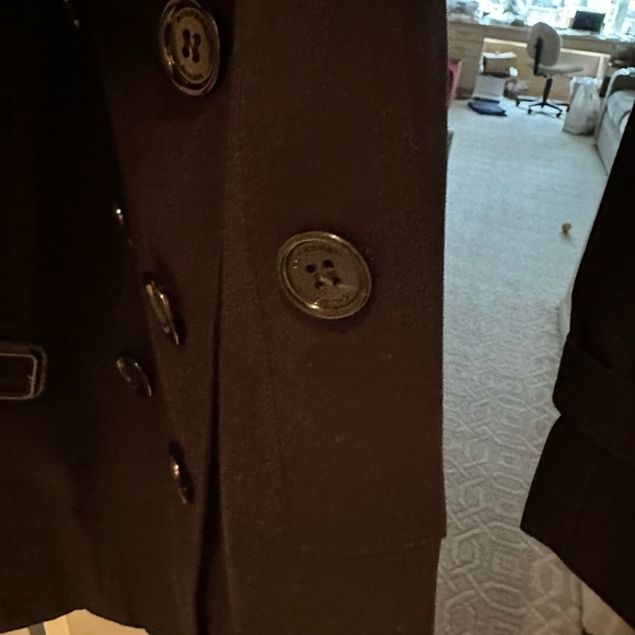 Burberry Women's Trench Coat W/Jewels - Black Size 4 Fitted. Rare - Picture 11 of 11